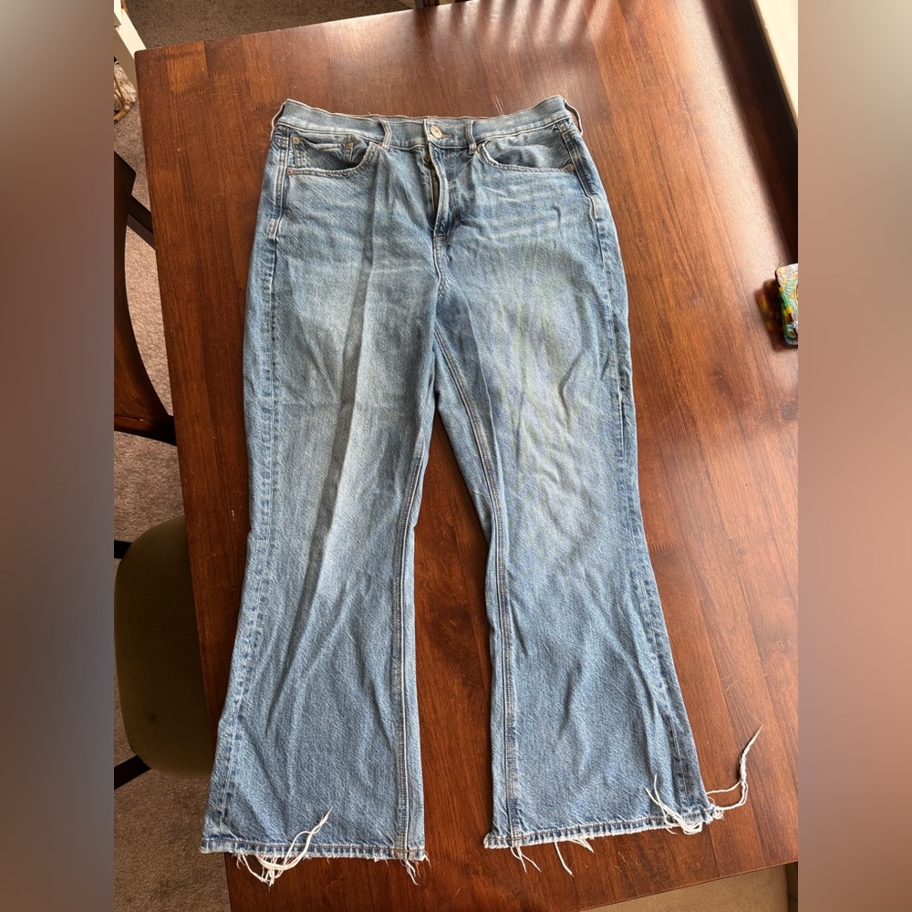 American Eagle Outfitters Light Blue Flare Jeans